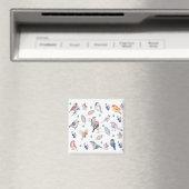 Spring Birds Pattern Magneet (Insitu (Vaatwasser))