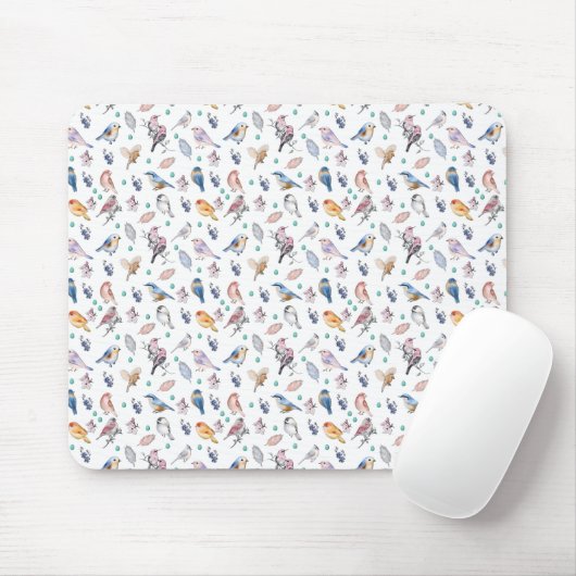 Spring Birds Pattern Muismat (Met muis)
