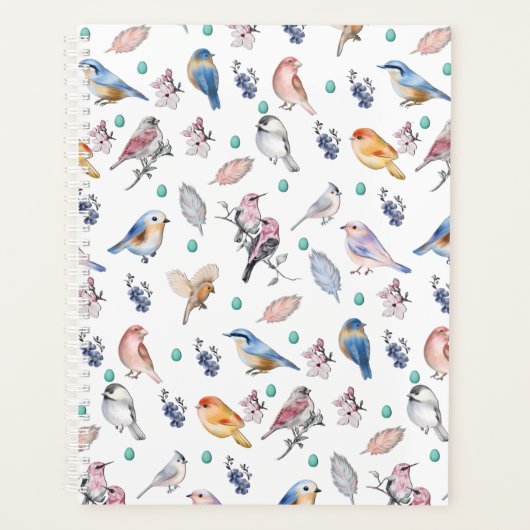 Spring Birds Pattern Planner (Voorkant)