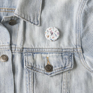 Spring Birds Pattern Ronde Button 3,2 Cm