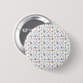 Spring Birds Pattern Ronde Button 5,7 Cm (Voorkant /achterkant)