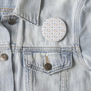 Spring Birds Pattern Ronde Button 5,7 Cm
