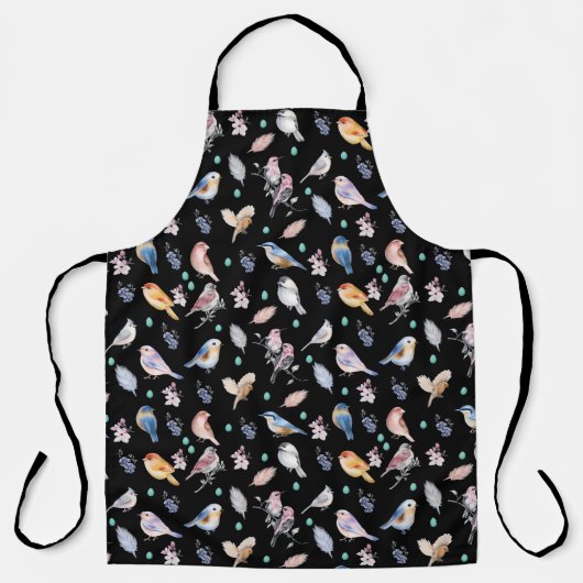 Spring Birds Pattern Schort (Voorkant)