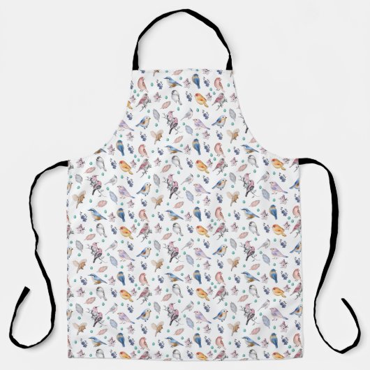 Spring Birds Pattern Schort (Voorkant)