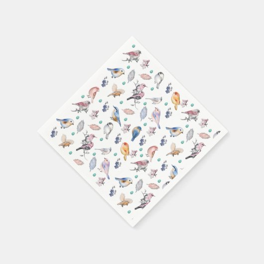 Spring Birds Pattern Servet (Hoek)