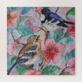 Spring Birds Puzzle Legpuzzel (Verticaal)