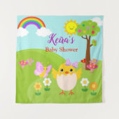 Spring Birthday / Baby shower Backdrop Banner Wandkleed (Voorkant)