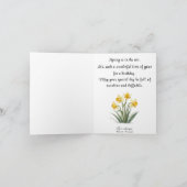 Spring Birthday Kaart voor Haar Naam toevoegen Gro (Binnen)