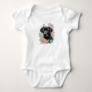 Spring Black Lab Romper
