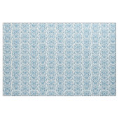 Spring blauw en wit damast stof (Yard (91,4 cm))