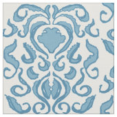 Spring blauw en wit damast stof (Close Up)