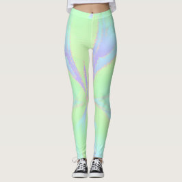 Spring Blauw Groen Violet Leggings