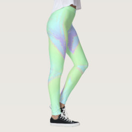 Spring Blauw Groen Violet Leggings
