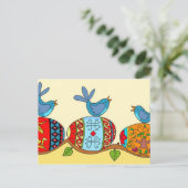 Spring Blessings Ukraine Folk Art Briefkaart (Staand voorkant)