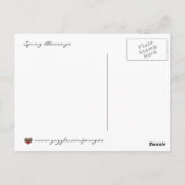 Spring Blessings Ukraine Folk Art Briefkaart (Achterkant)