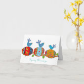 Spring Blessings Ukraine Folk Art Kaart (Gele Bloem)