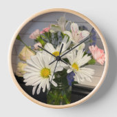 Spring Bloem Wandklok (Voorkant)