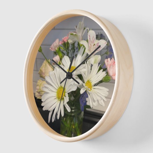 Spring Bloem Wandklok (Hoek)