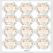 Spring Bloemen bezorgen aan gasten Adresetiketten Sticker (Vel)