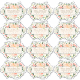 Spring Bloemen bezorgen aan gasten Adresetiketten Sticker