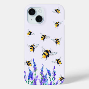 Spring Bloemen en Bijen iPhone Case