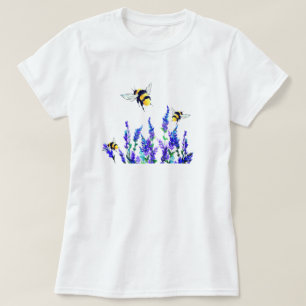 Spring Bloemen en Bijen T-Shirt