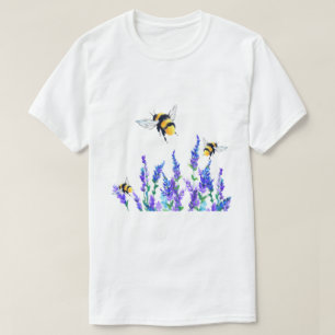 Spring Bloemen en Bijen T-Shirt