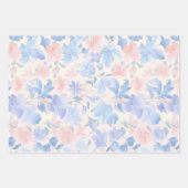 Spring Bloemen Pastel Patronen Blad inpakpapier Vel (Voorkant 3)