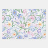 Spring Bloemen Pastel Patronen Blad inpakpapier Vel (Voorkant 2)