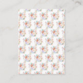 Spring Bloemen Trouwregister Informatiekaartje (Achterkant)