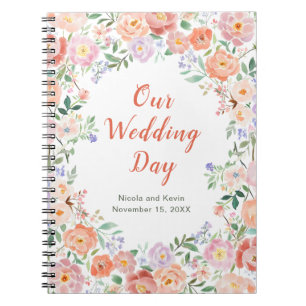 Spring Bloemen Wedding Planner Notitieboek