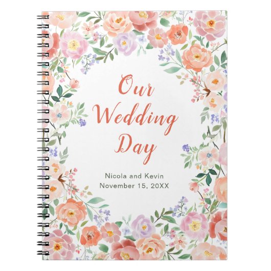 Spring Bloemen Wedding Planner Notitieboek (Voorkant)
