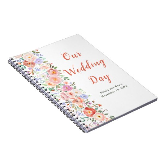 Spring Bloemen Wedding Planner Notitieboek (Rechterzijde)