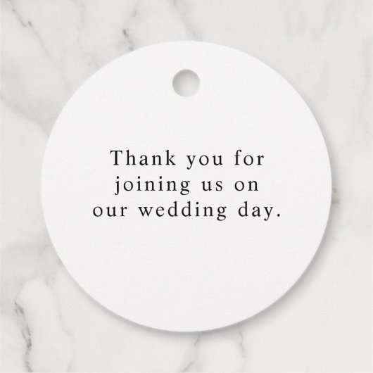 Spring bloemenelegante bruiloft bedankjes labels (Achterkant)