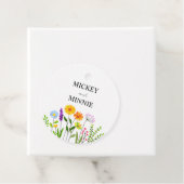 Spring bloemenelegante bruiloft bedankjes labels (In situ)