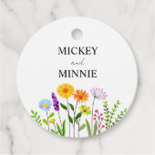 Spring bloemenelegante bruiloft bedankjes labels (Voorkant)