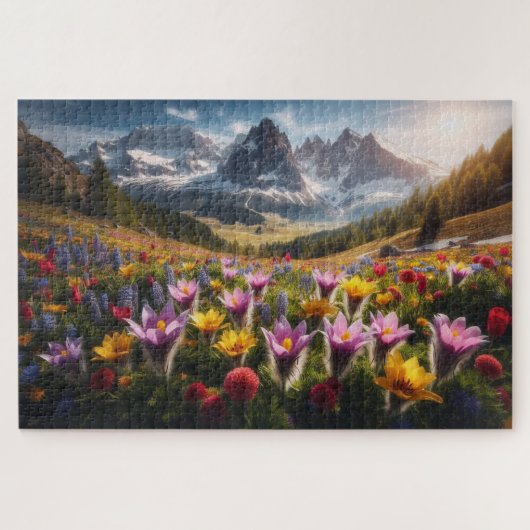 Spring Bloom - Adembenemend Schilderachtig landsch Legpuzzel (Horizontaal)
