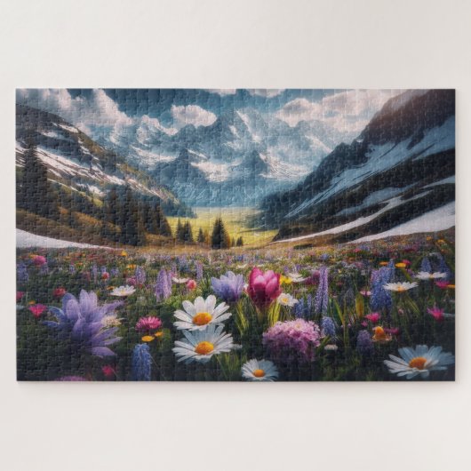 Spring Bloom - Adembenemend Schilderachtig landsch Legpuzzel (Horizontaal)