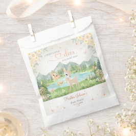 Spring Bloom and Butterflies Deer Baby Shower Bedankzakje