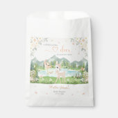 Spring Bloom and Butterflies Deer Baby Shower Bedankzakje (Voorkant)