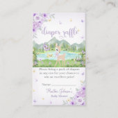 Spring Bloom and Butterflies Deer Baby Shower Informatiekaartje (Voorkant)