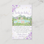 Spring Bloom and Butterflies Deer Baby Shower  Informatiekaartje (Voorkant)