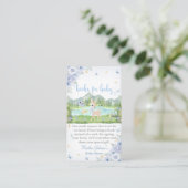 Spring Bloom and Butterflies Deer Baby Shower Informatiekaartje (Staand voorkant)