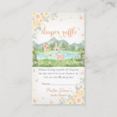 Spring Bloom and Butterflies Deer Baby Shower Informatiekaartje (Voorkant)