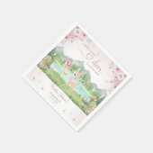 Spring Bloom and Butterflies Deer Baby Shower Servet (Hoek)