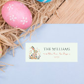 Spring Bloom Bunny Etiket