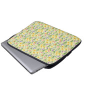 Spring Bloom Burst Pattern Laptop Sleeve (Voorkant onderkant)