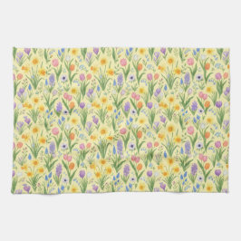 Spring Bloom Burst Pattern Theedoek