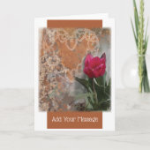 Spring Bloom Folded Wenskaart Bedankkaart (Voorkant)