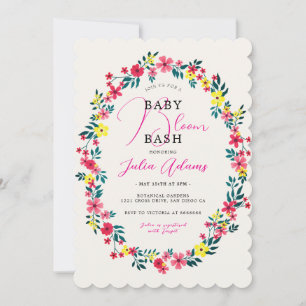 Spring Bloom Garden Bash Baby shower Kaart